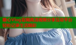 糖心Vlog官网高清视频分享互动平台轻松记录生活精彩